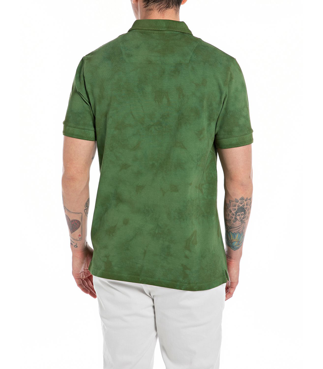 タイダイコットンピケポロシャツ 詳細画像 コンバットグリーン 2